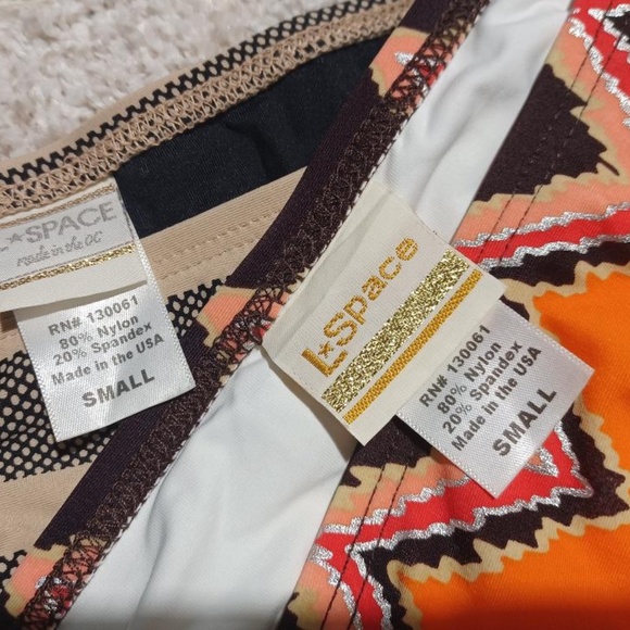 L*SPACE 'Taboo' Classic Cut Bikini Bottoms~SET of 2! - Picture 5 of 7